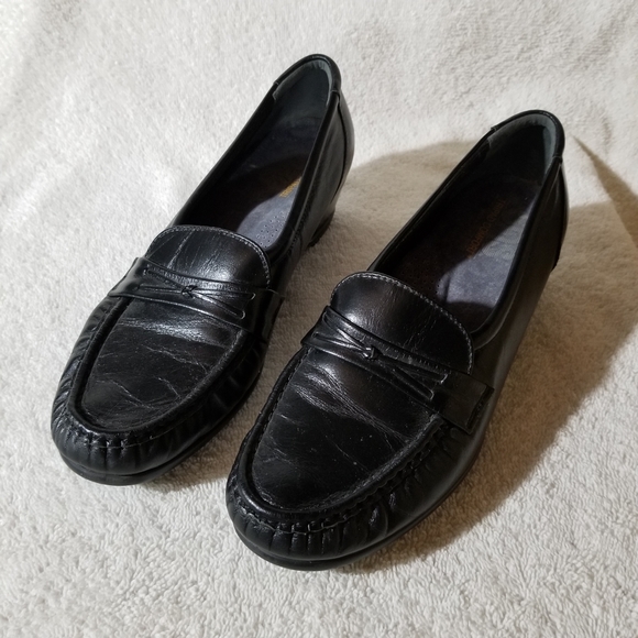 SAS easier tripad support black leather shoe - Picture 2 of 6